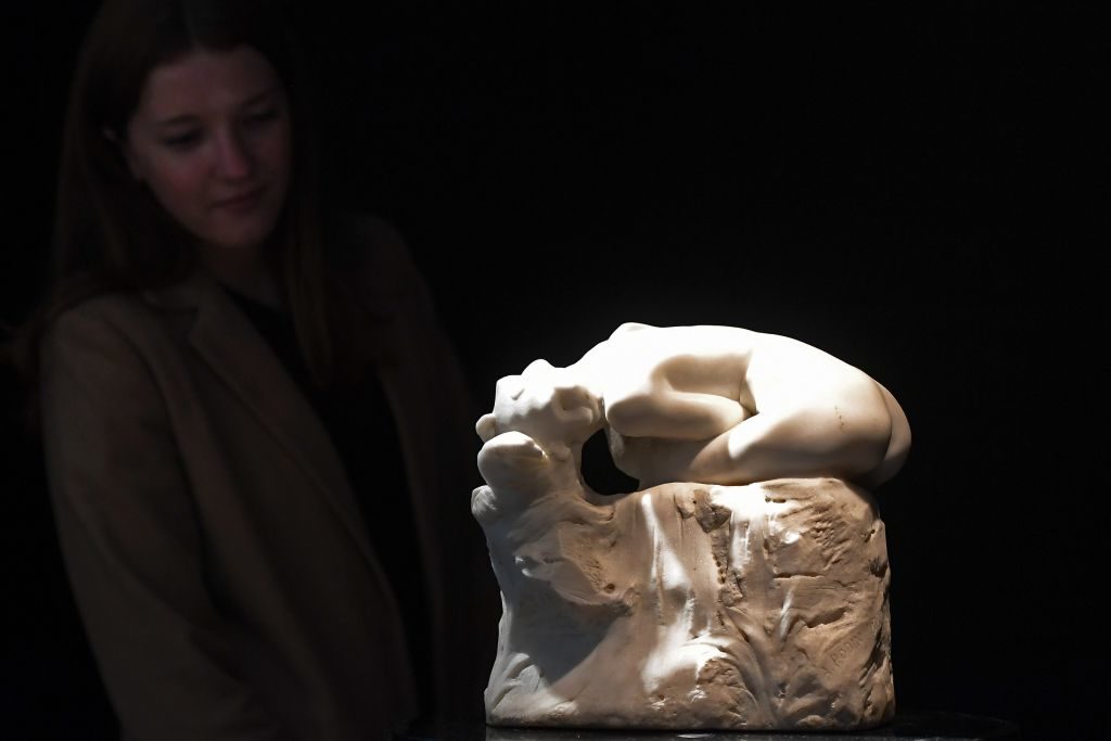 Auguste Rodin 'Andromeda' Artcurial 30 maj 2017. / AFP PHOTO / GABRIEL BOUYS
