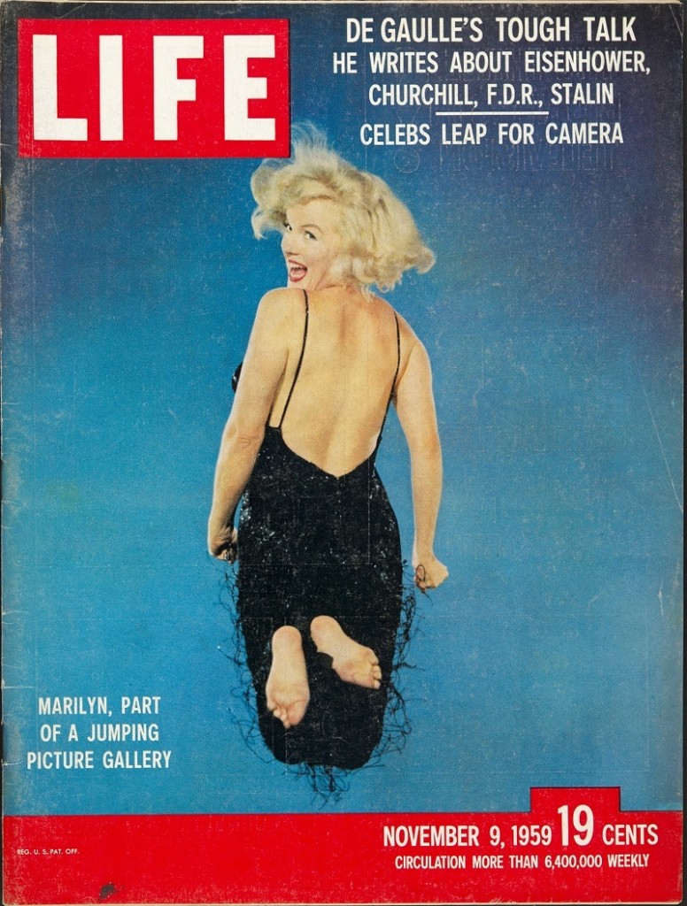 Marilyn Monroe en Une de LIFE (1959) Musée de l’Elysée © 2016 Philippe Halsman Archive / Magnum Photos