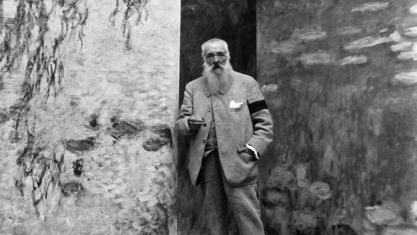 Claude Monet inmitten seiner Seerosen