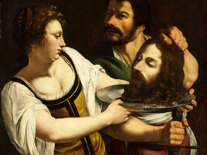 Artemisia Gentileschi, « Salomé à la tête de saint Jean-Baptiste », vers 1610-1615, image via Wikimedia Commons