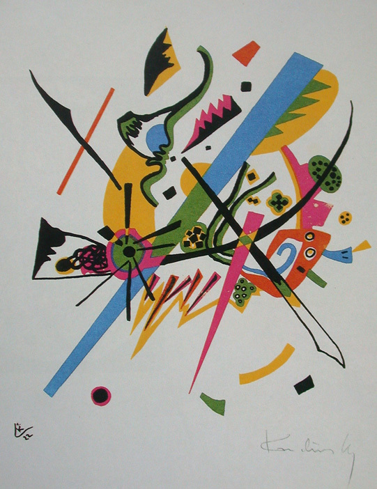 Small Worlds I, Wassily Kandinsky. 1922, lithographie, image via Wikipedia
