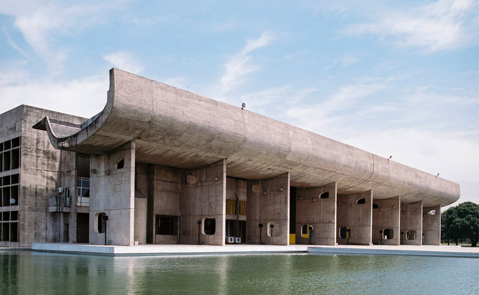 The Palace of Assembly is one of three concrete buildings that make up the Capitol Complex in Chandigarh Image: Dezeen