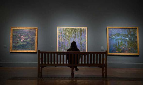 Blick in die Ausstellung "Painting the Modern Garden" in der Royal Academy London Foto: BENNETT für Express.co.uk