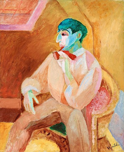 Sigrid Hjertén, "Isaac med pipan", 1911. Bild från Bukowskis.