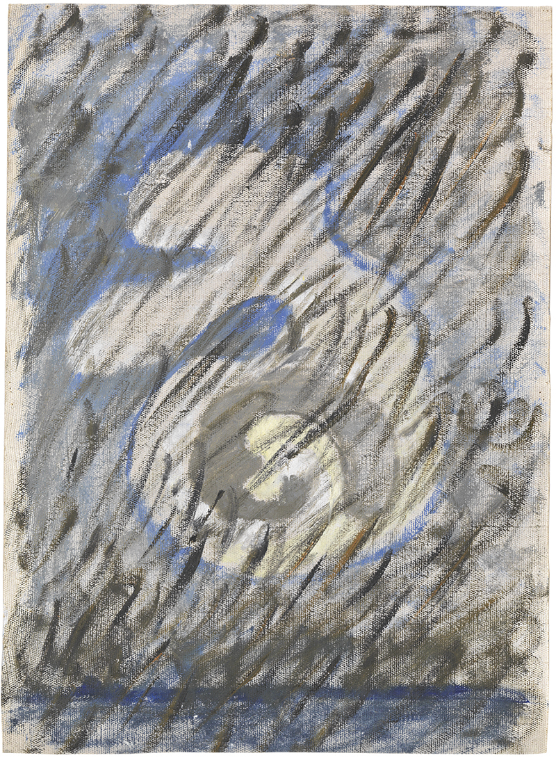 Hak1, Grupp 1, Urkaos nr 1, 1906. 53x37cm, oil on canvas. © The Hilma af Klint Foundation, Photo: Moderna Museet, Stockholm