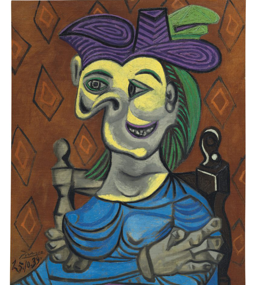 Pablo Picasso, Femme assise, robe bleue (1939). Photo: CHRISTIE’S IMAGES LTD, 2017