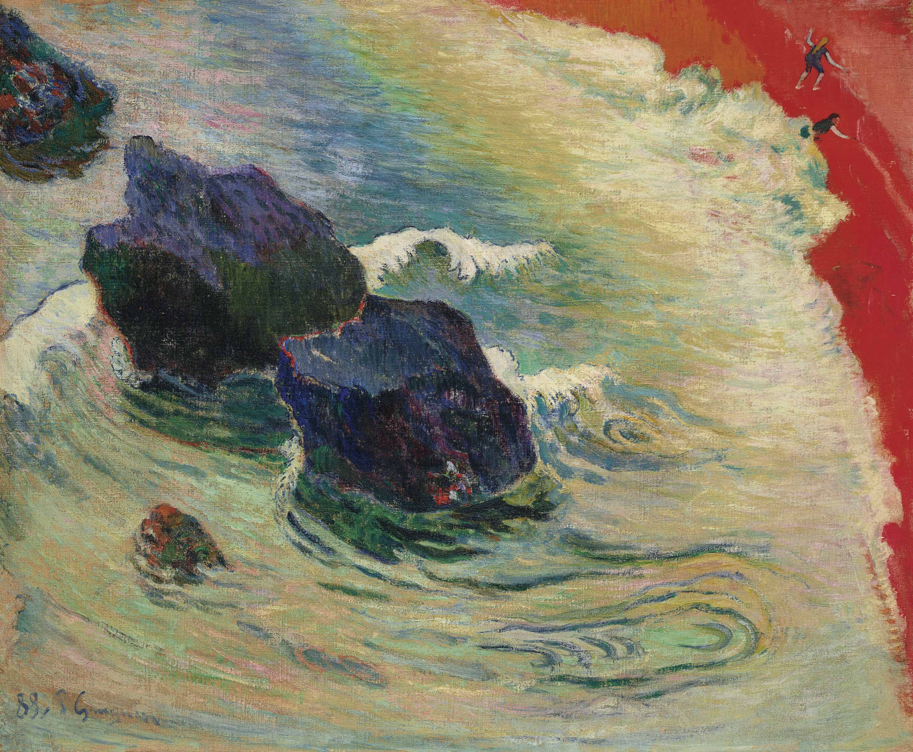 Auch "La Vague" von Paul Gauguin ist eines der Highlights der Auktionen | Abb: Christie's