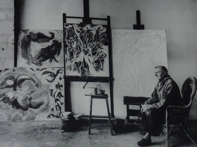 André Masson in his studio
