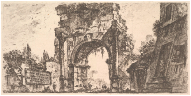 Gravure de Peronèse, vers 1748, image ©Metropolitan museum of Art, New York