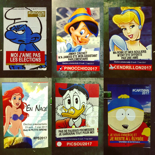 Les candidats détournés en personnages de Disney Image via Instagram