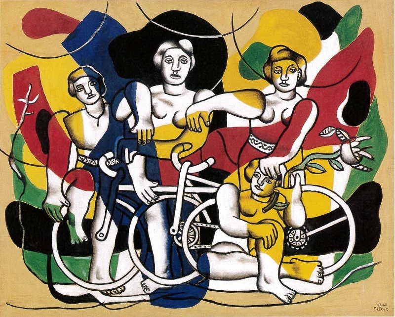 Fernand Léger, Les Quatre cyclistes (1943-1948), image ©Musée national Fernand Léger