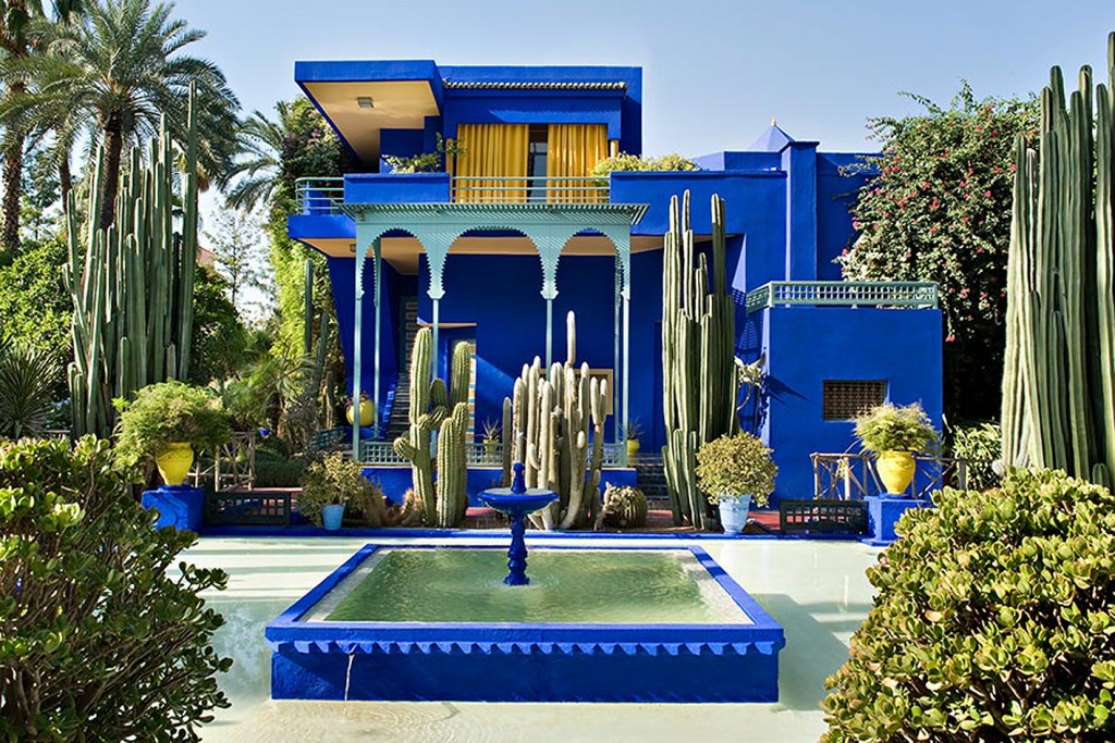 I Giardini Majorelle a Marrakech, in Marocco. Immagine via magazineantidote.