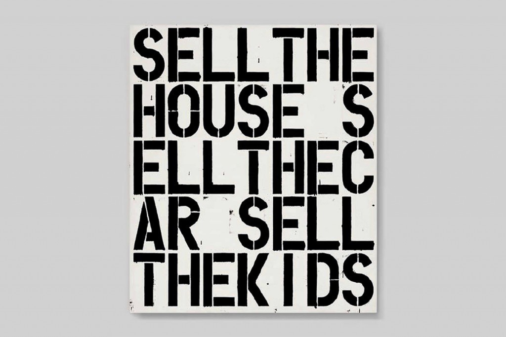 Christopher Wool, Apocalypse Now. Foto: Widewalls