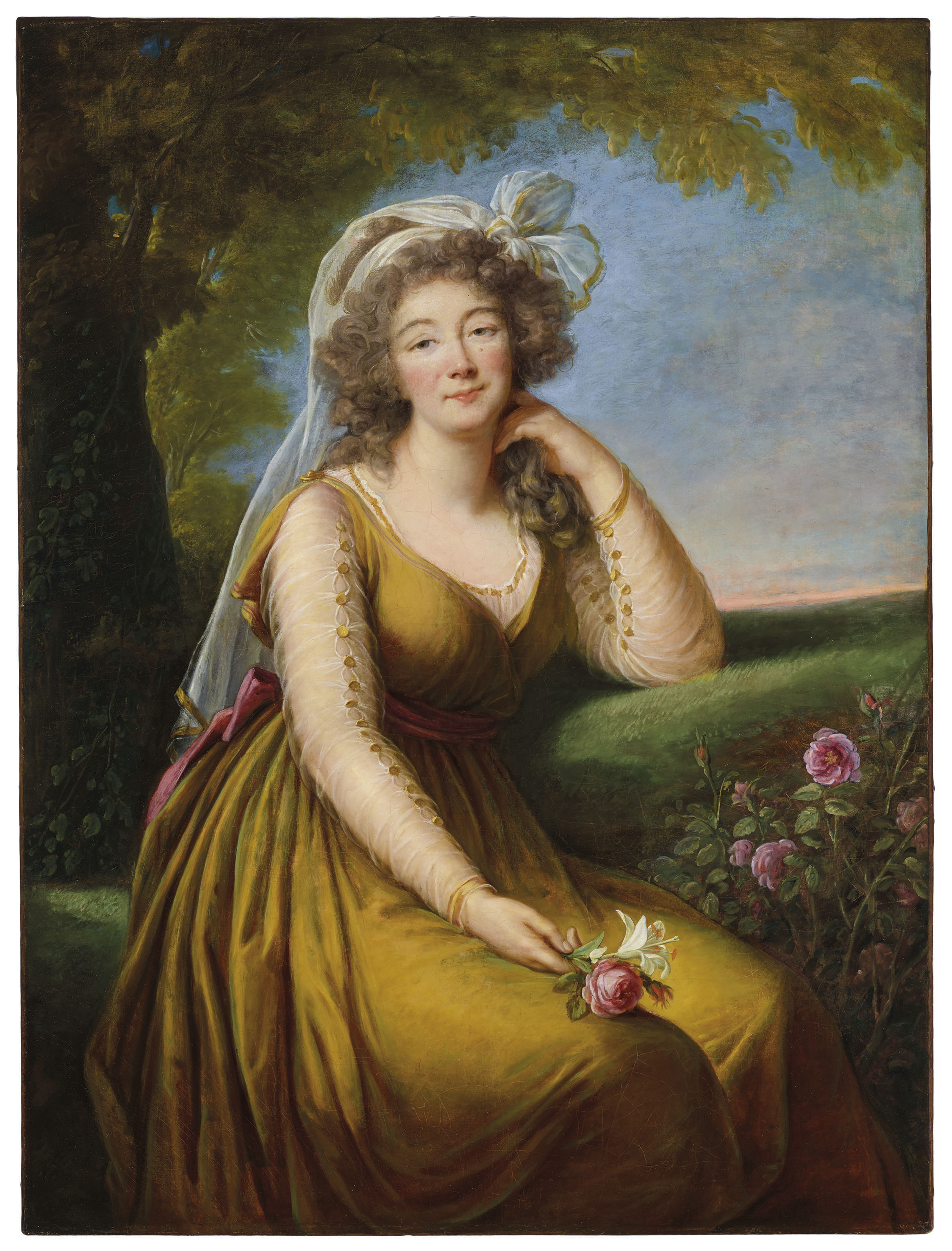 Portrait of Madame du Barry, Élisabeth-Louise Vigée Le Brun. 1789, oil on canvas. Image: Christie's