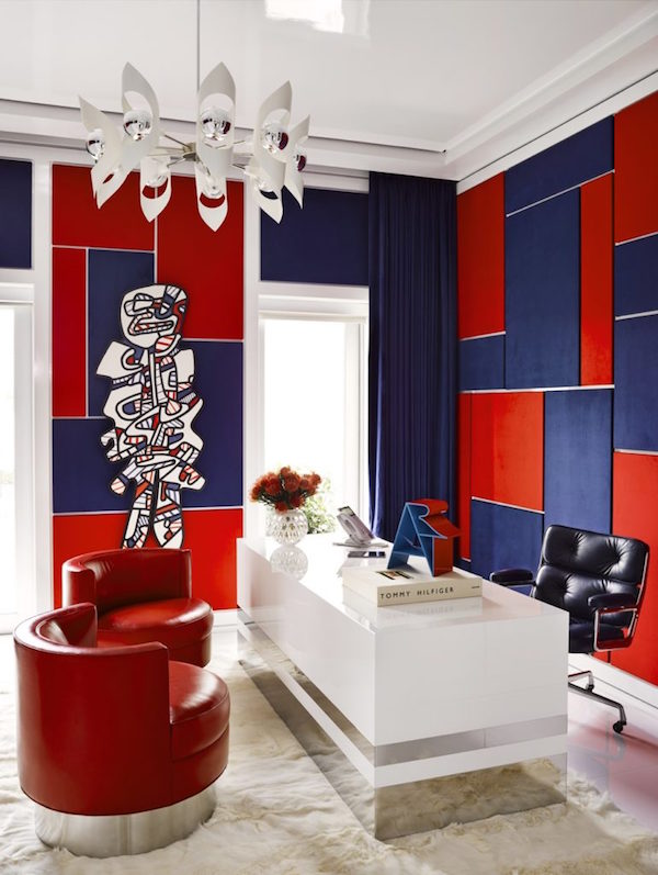 Jean Dubuffet, "Le Gommeux" (1972) på väggen i Tommy Hilfigers hem i Miami. Foto: Douglas Friedman.