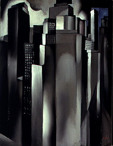 Tamara de Lempicka, « Gratte-ciels », 1929, image via DeLempicka.org