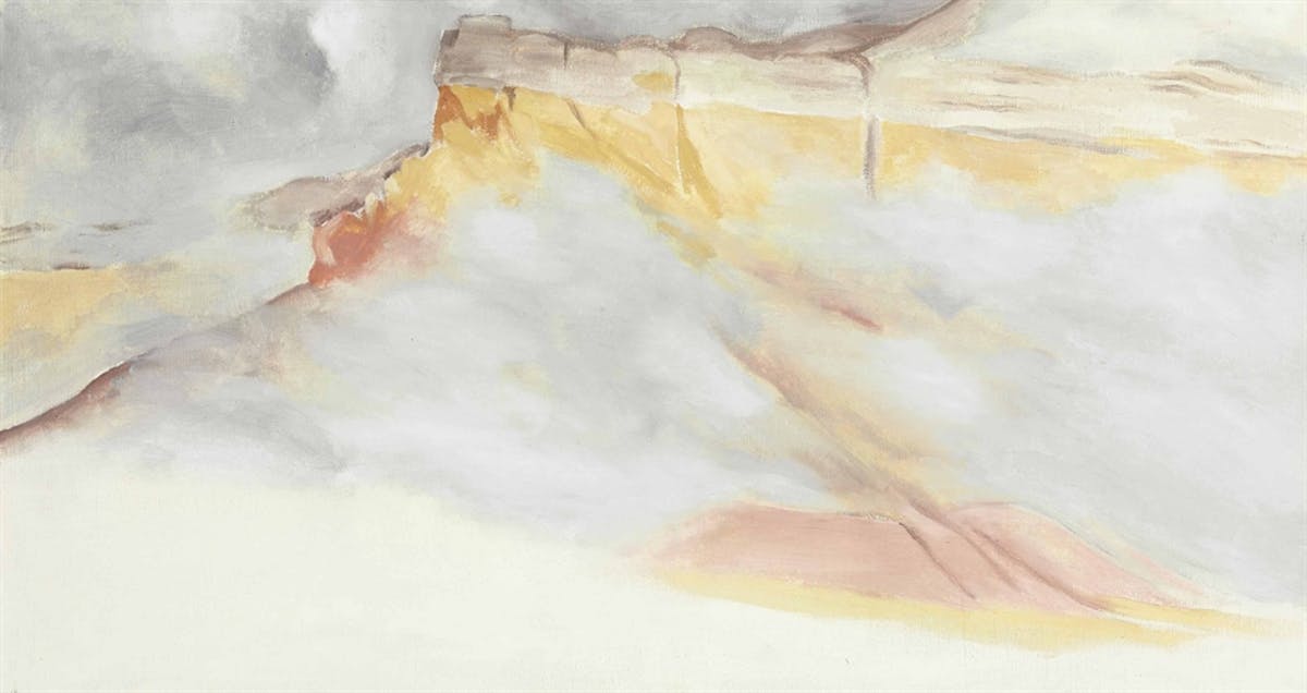 GEORGIA O'KEEFFE. “Ghost Ranch Cliff” (1952).