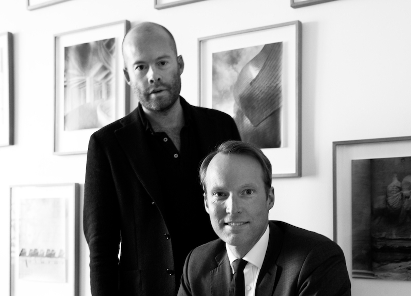 Pontus Silfverstolpe and Christopher Barnekow, två av Barnebys medgrundare.