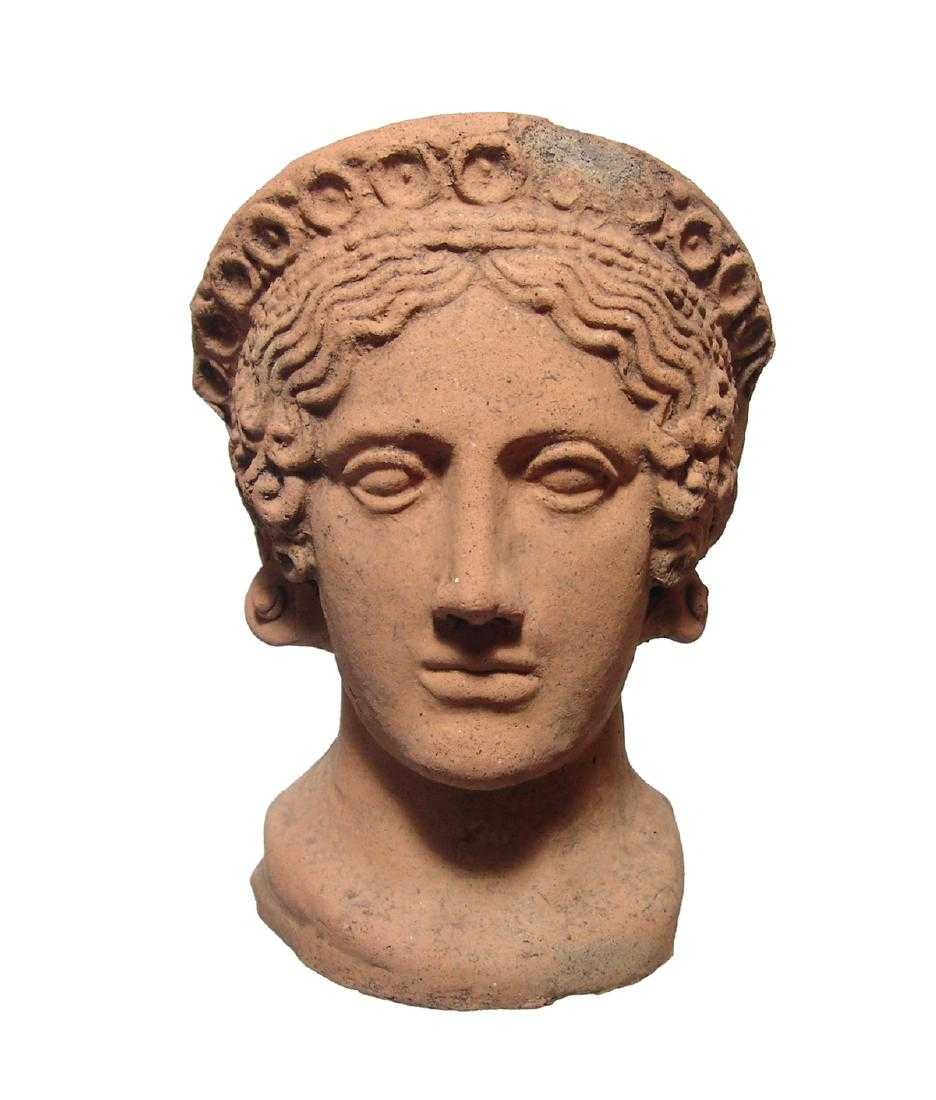 Etruscan Terracotta Female Votive Head. Photo: Ancient Resource