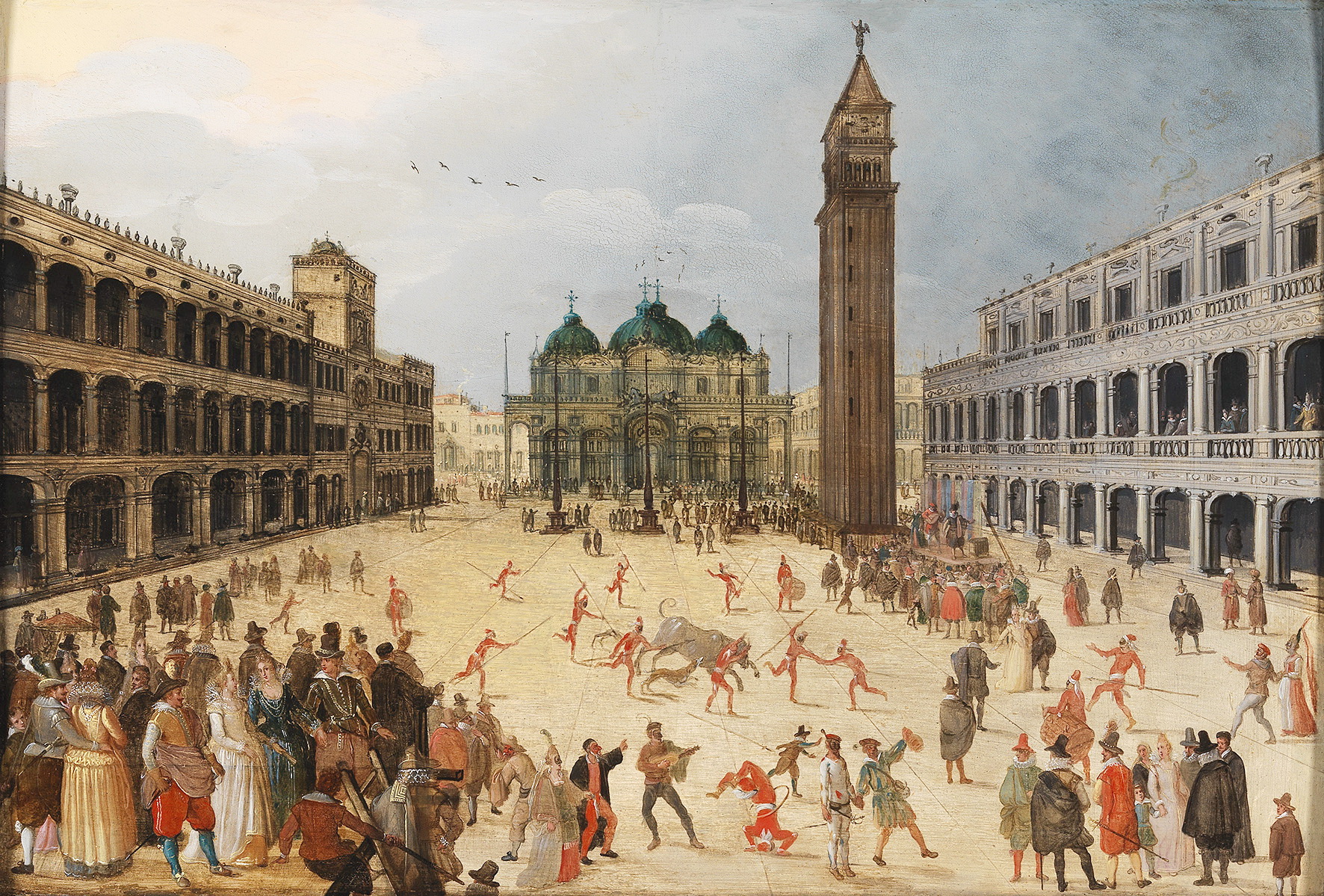 Sebastian Vrancx (1573-1647), « A carneval scene at the Piazza San Marco, Venice », image ©Dorotheum