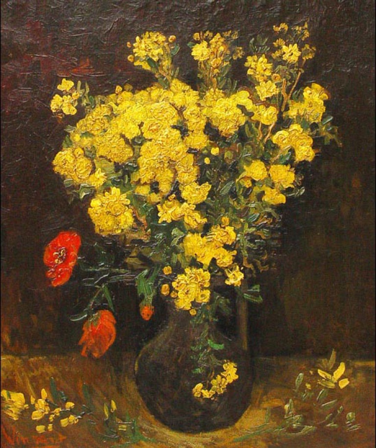 Fiori di papavero, Vincent van Gogh. 1887, olio su tela.