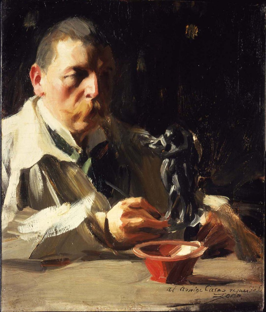 Självporträtt med Faun och Nymf, 1895, privat samling. Bild Zornmuseet.
