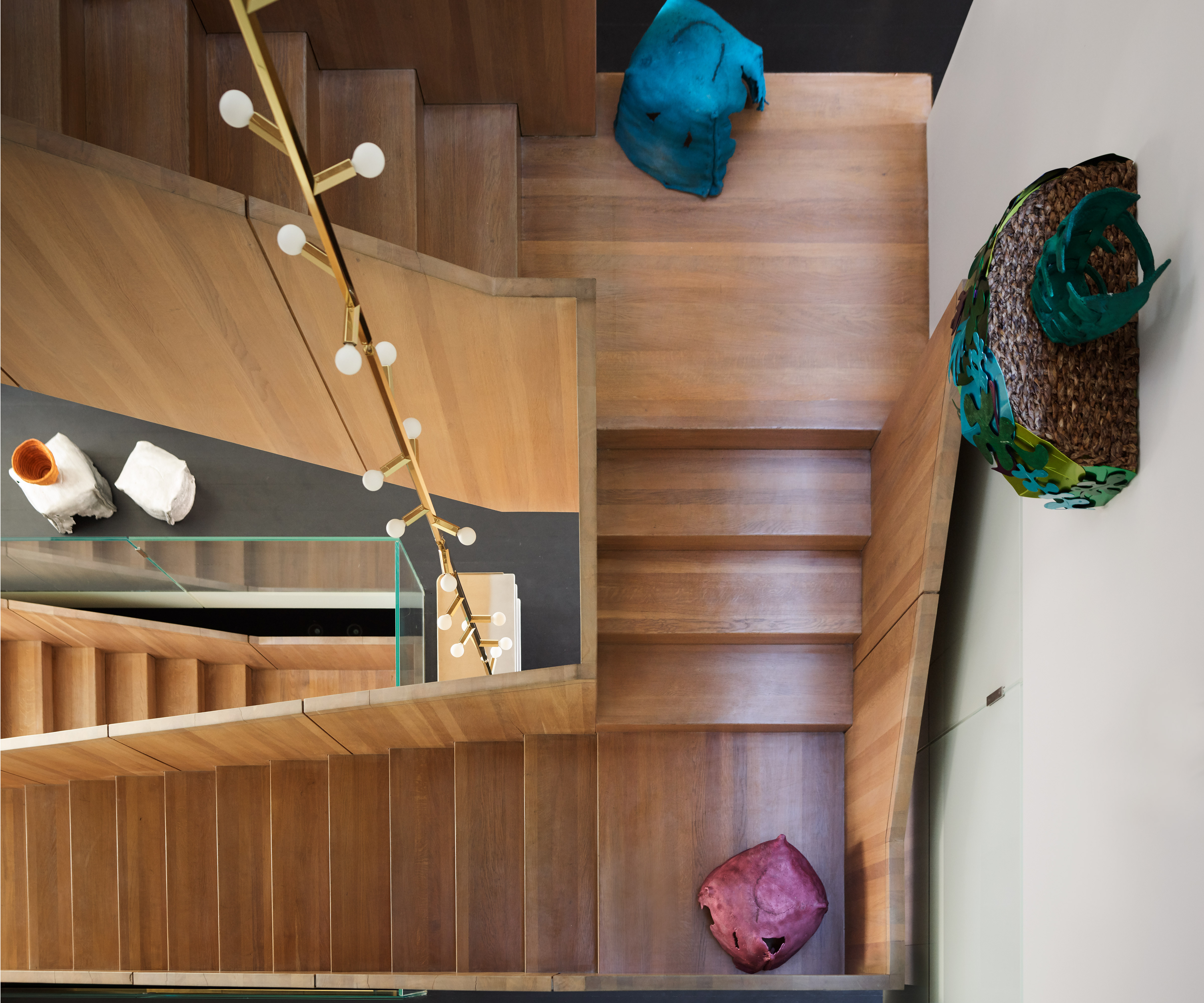 The David Chipperfield-designed staircase in Casa Perfect New York. Image: Douglas Friedman