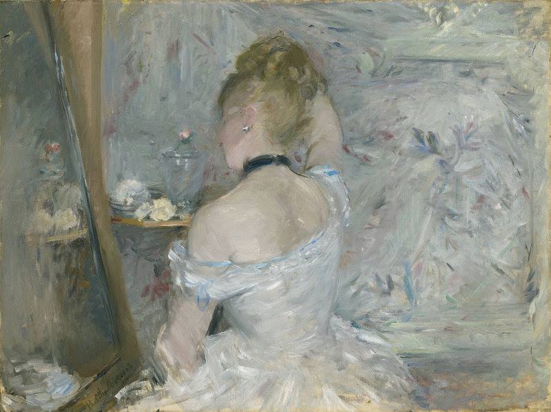 Berthe Morisot, « Femme à sa toilette », 1875, image ©The Art Institute of Chicago