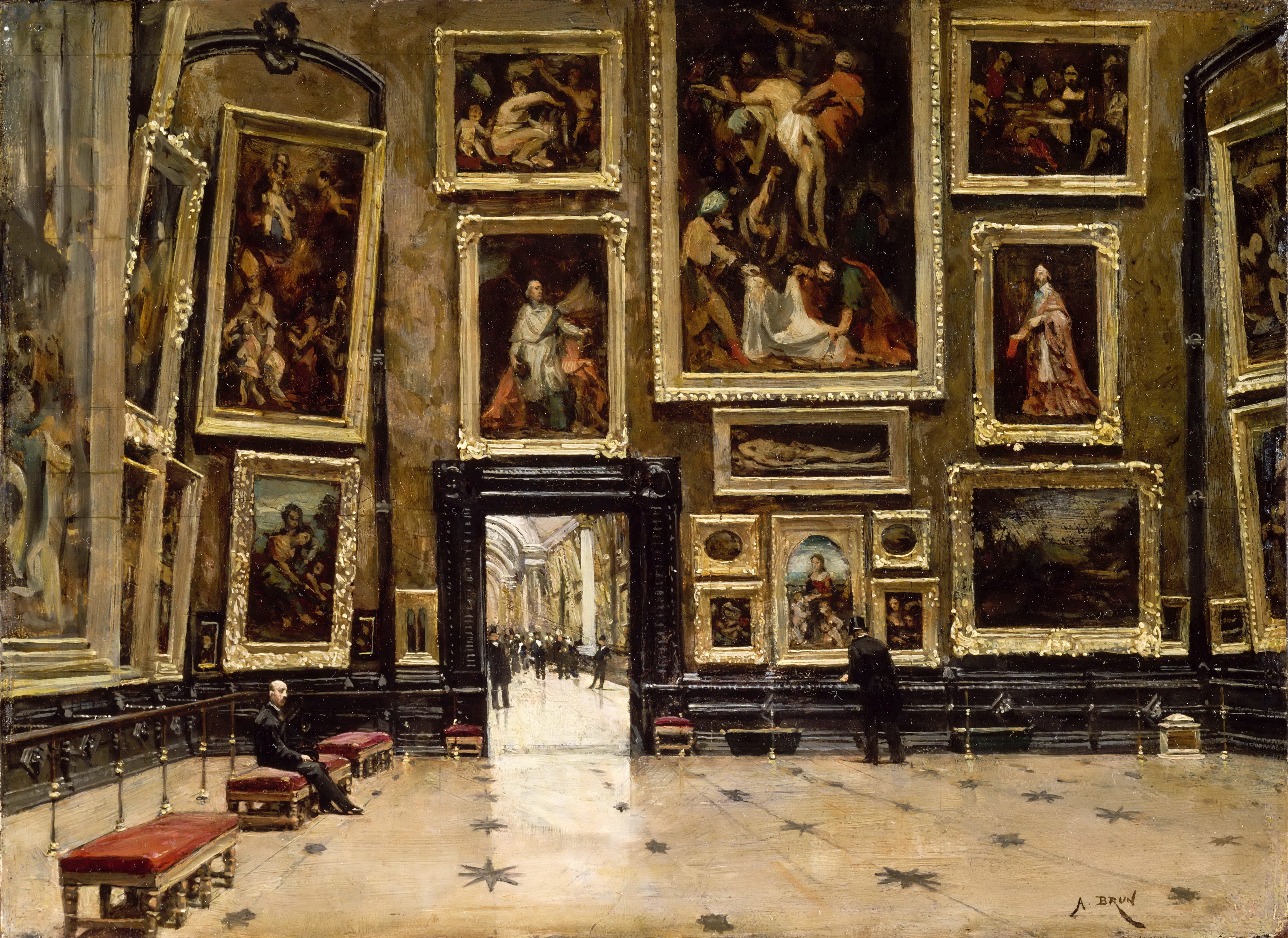 ALEXANDRE BRUN, Vue du Salon Carré, ca. 1880 | Abb. via Wikipedia