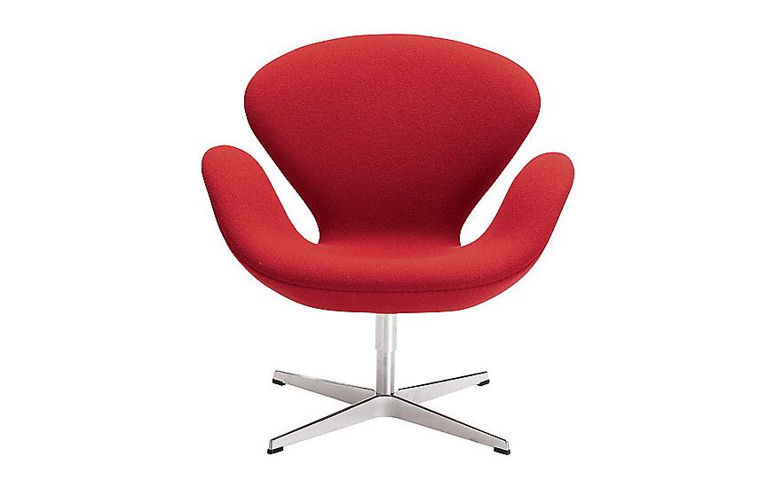 Swan Chair (Chaise Cygne) pour le SAS Royal Copenhagen, image via Design Within Reach