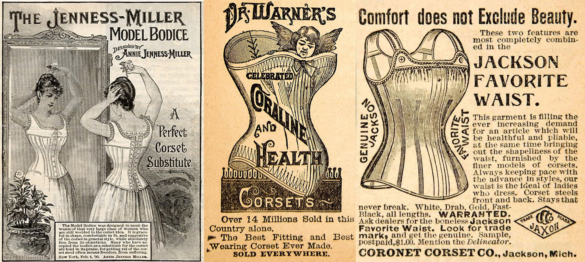 Unknown artist, Corset Advertisement, c. 1890s. Photo: ArtStation