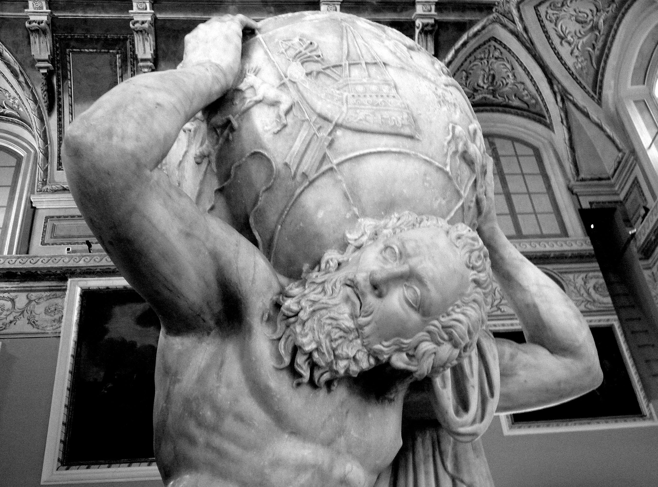 Unknown artist, 'Farnese Atlas', 2nd-century. Photo: Ilya Shurygin