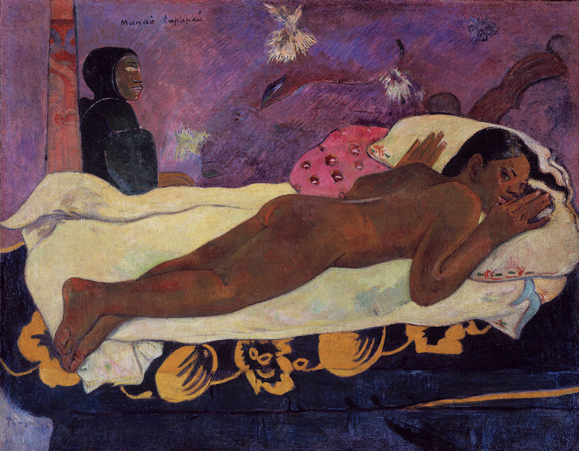 Paul Gauguin, Manao Tupapau, 1892, image via Wikipedia